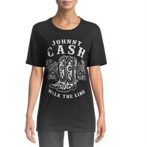 Johnny Cash Walk the Line country rock Official Boyfriend style T-Shirt S NWT